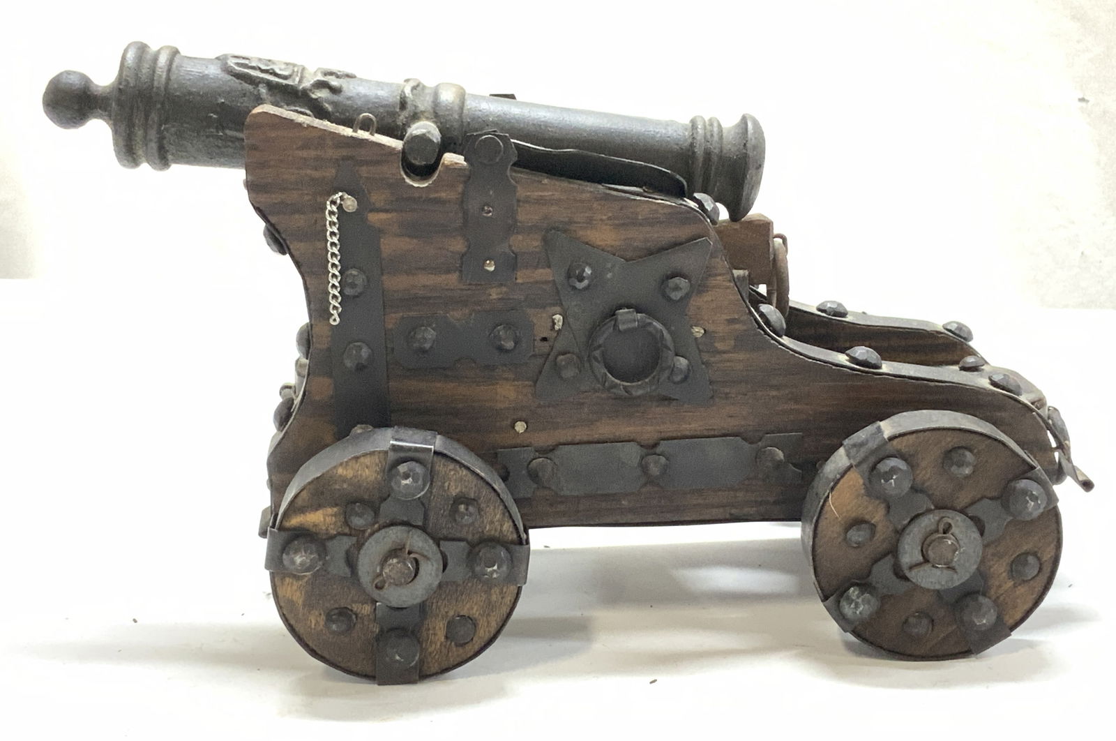 Hand Crafted Wood & Metal Cannon Model (1 of 7)