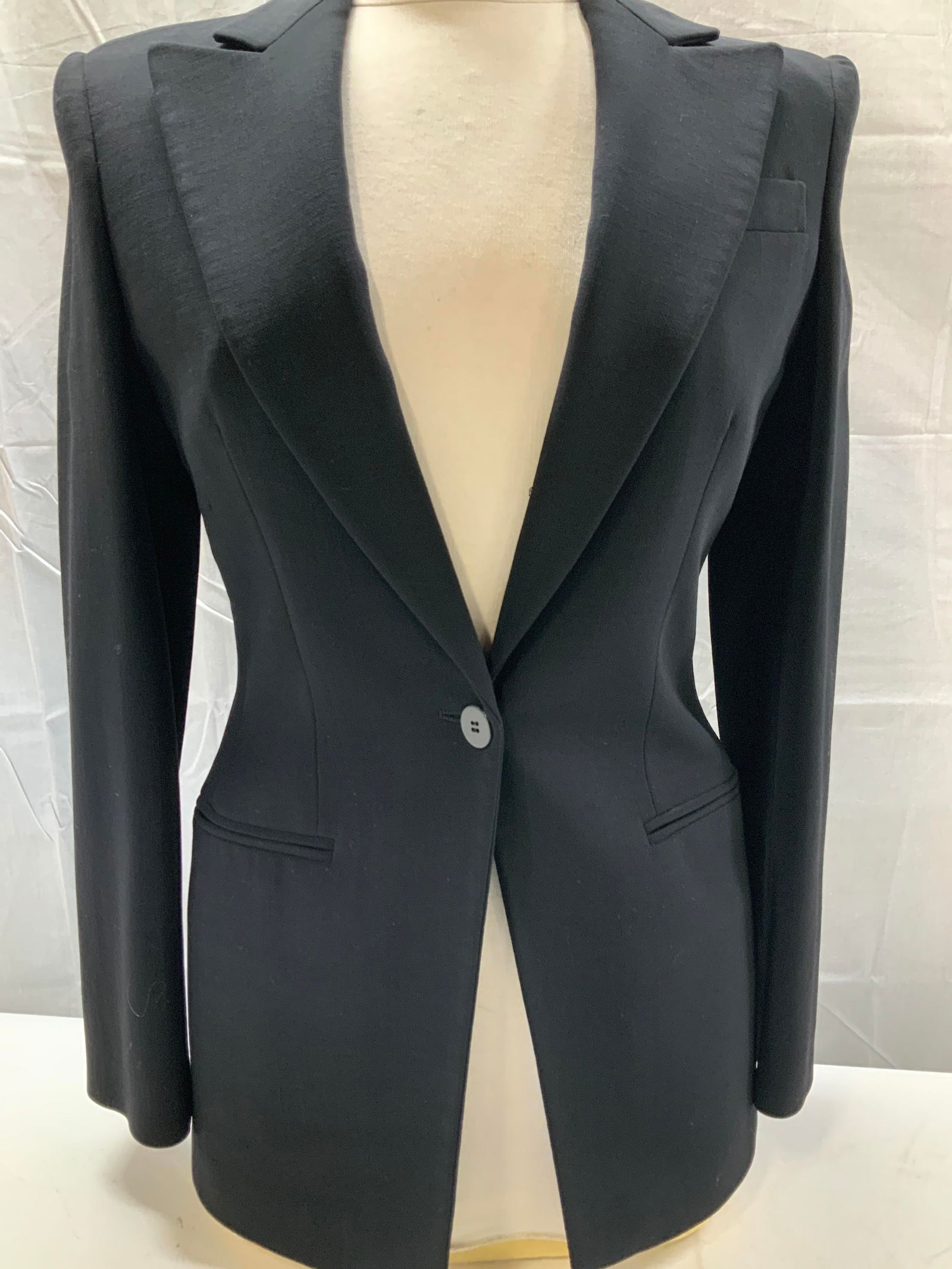 Giorgio Armani Black Wool Blazer, Italy (1 of 9)