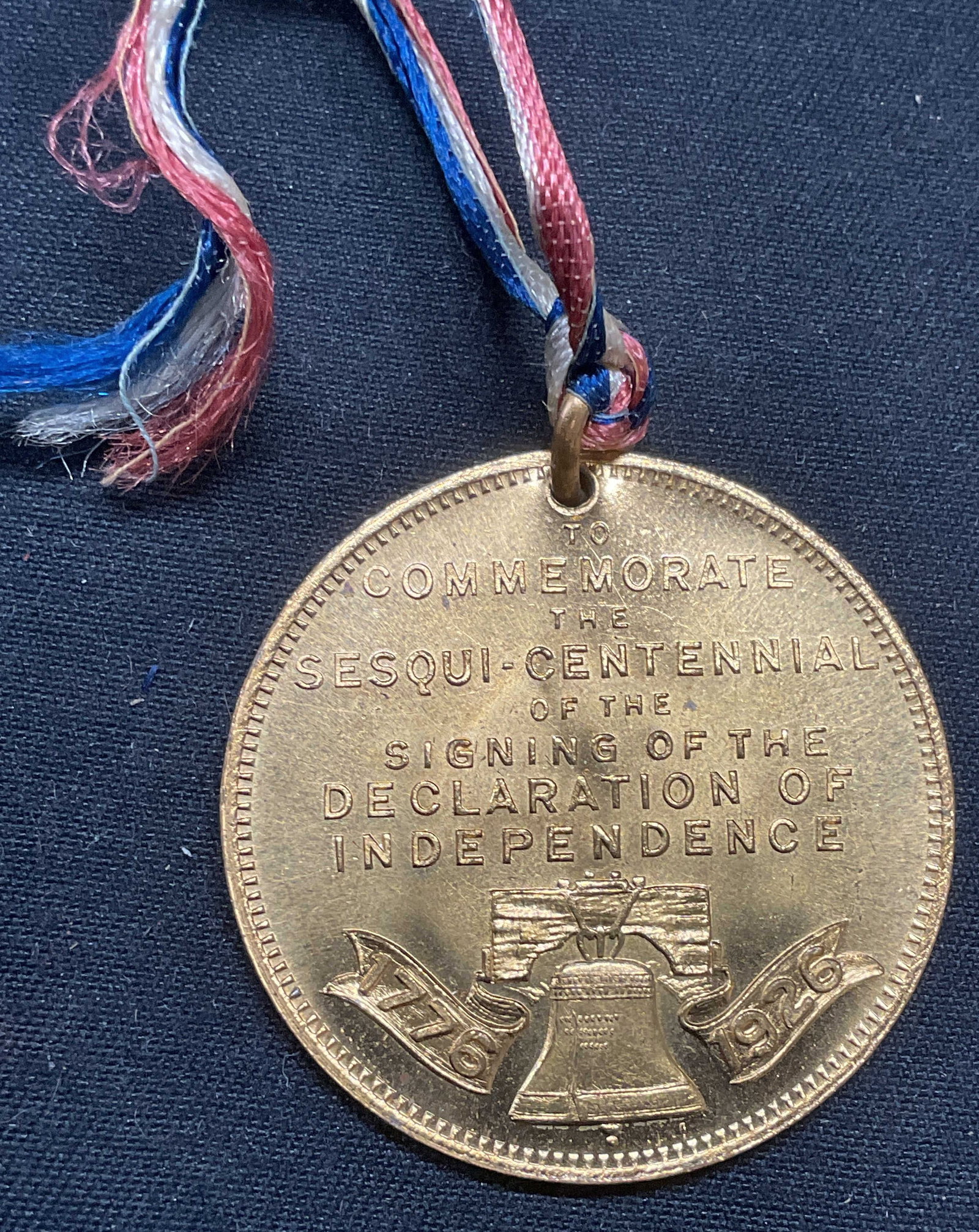 1926 Sesqui Centennial American Gold Tn Medal (1 of 6)