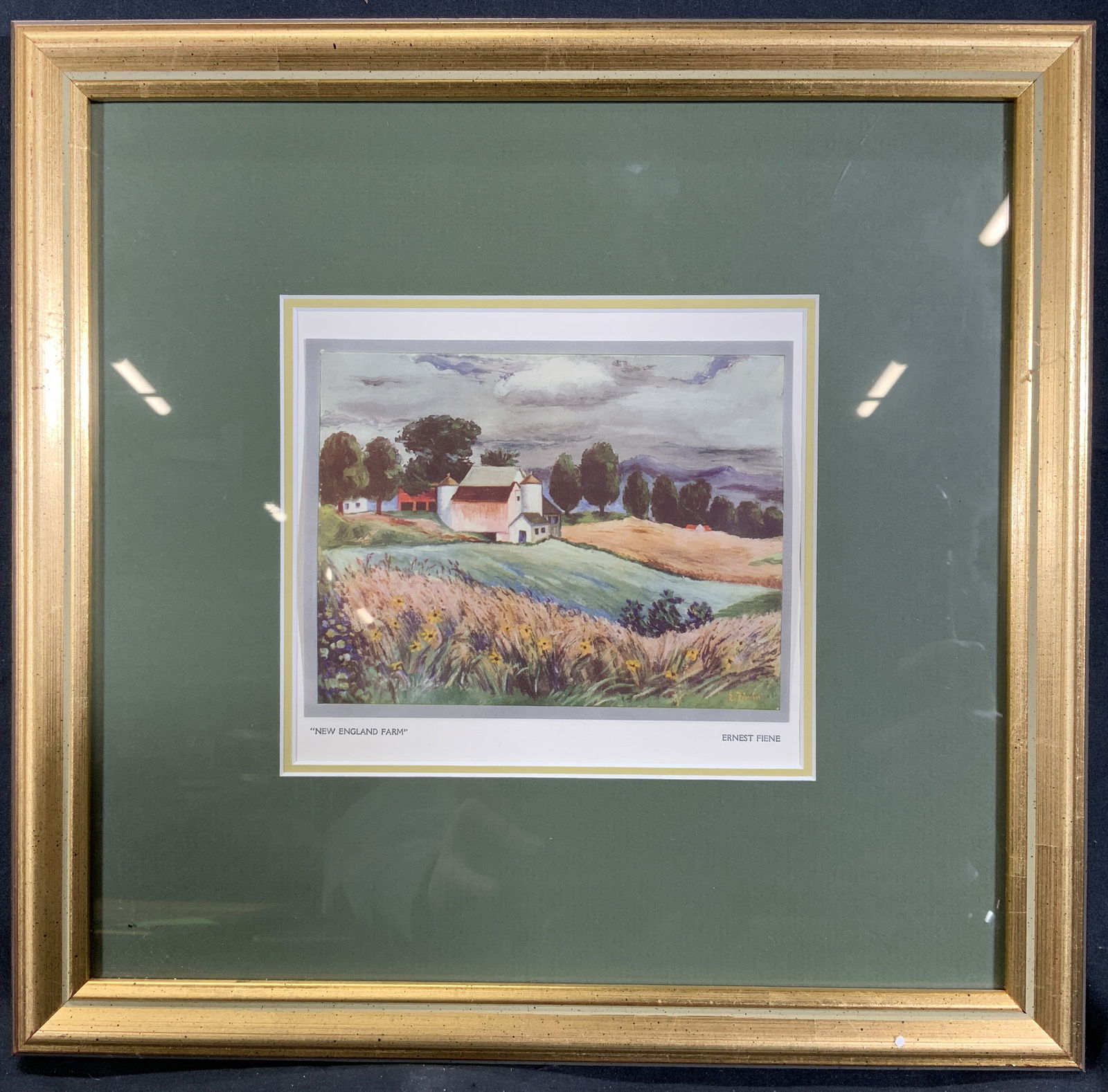 New England Farm by Ernest Fiene Lithograph (1 of 10)