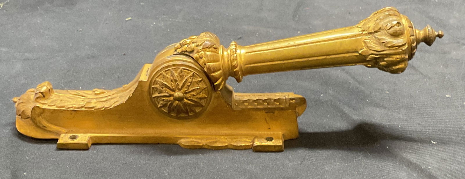 Antique Gilt Bronze  French Style Door Handle (1 of 7)