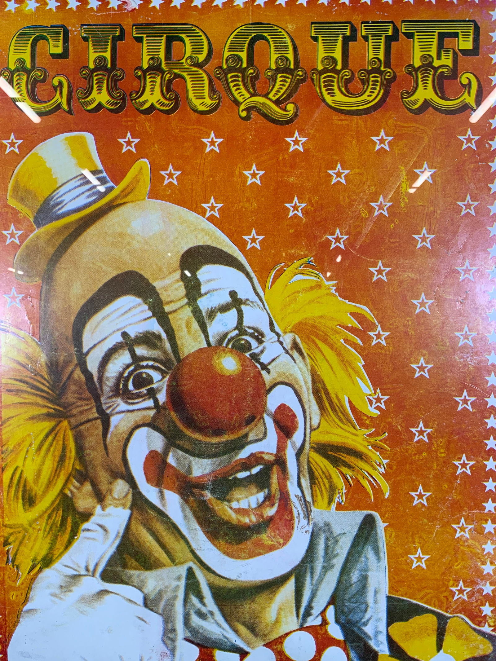 Framed Vntg Cirque Clown Circus AD Lithograph (1 of 8)