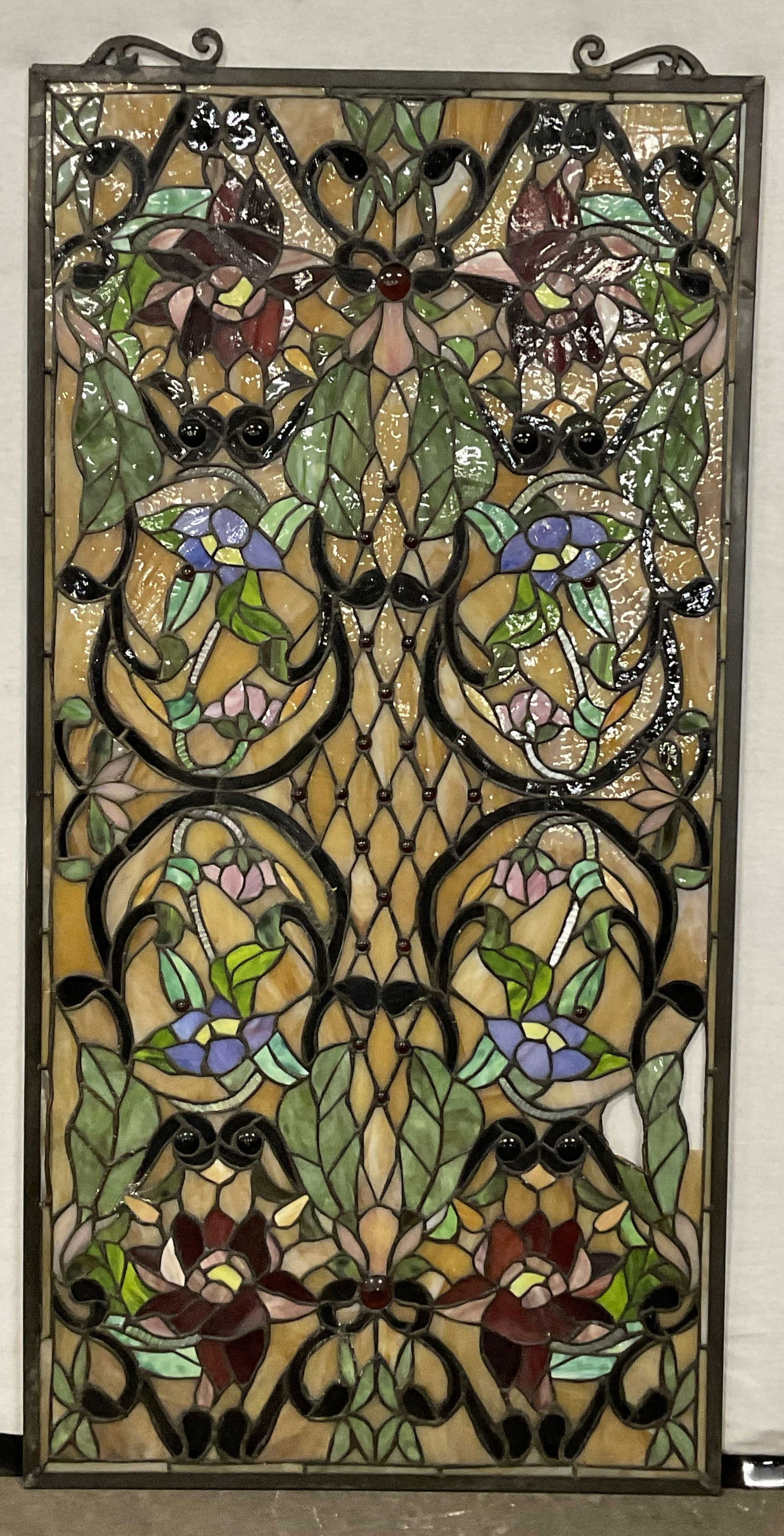 Vintage Stained Glass Sun Catcher / Window Panel (1 of 8)