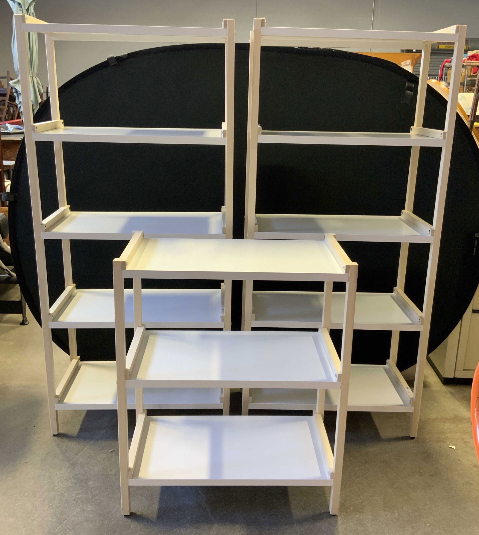 Lot 3 Tan & White Shelves (1 of 7)