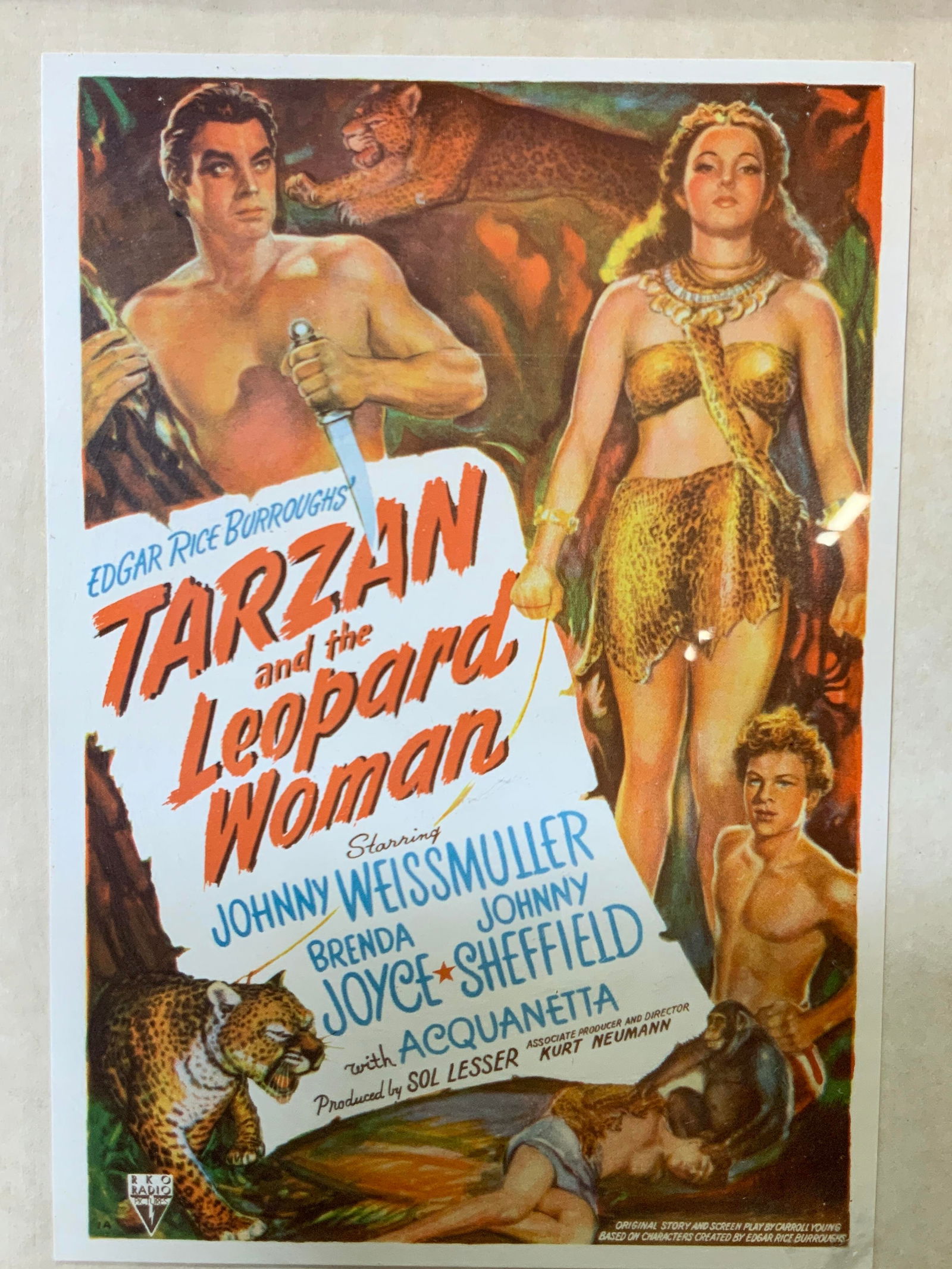 Tarzan & The Leopard Woman 1946 Movie Lithograph (1 of 8)