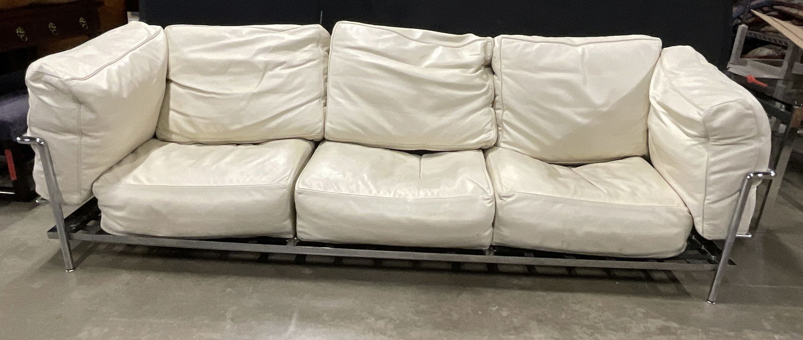 LC3 Le Corbusier & Cassina Leather Three Seat Sofa (1 of 19)