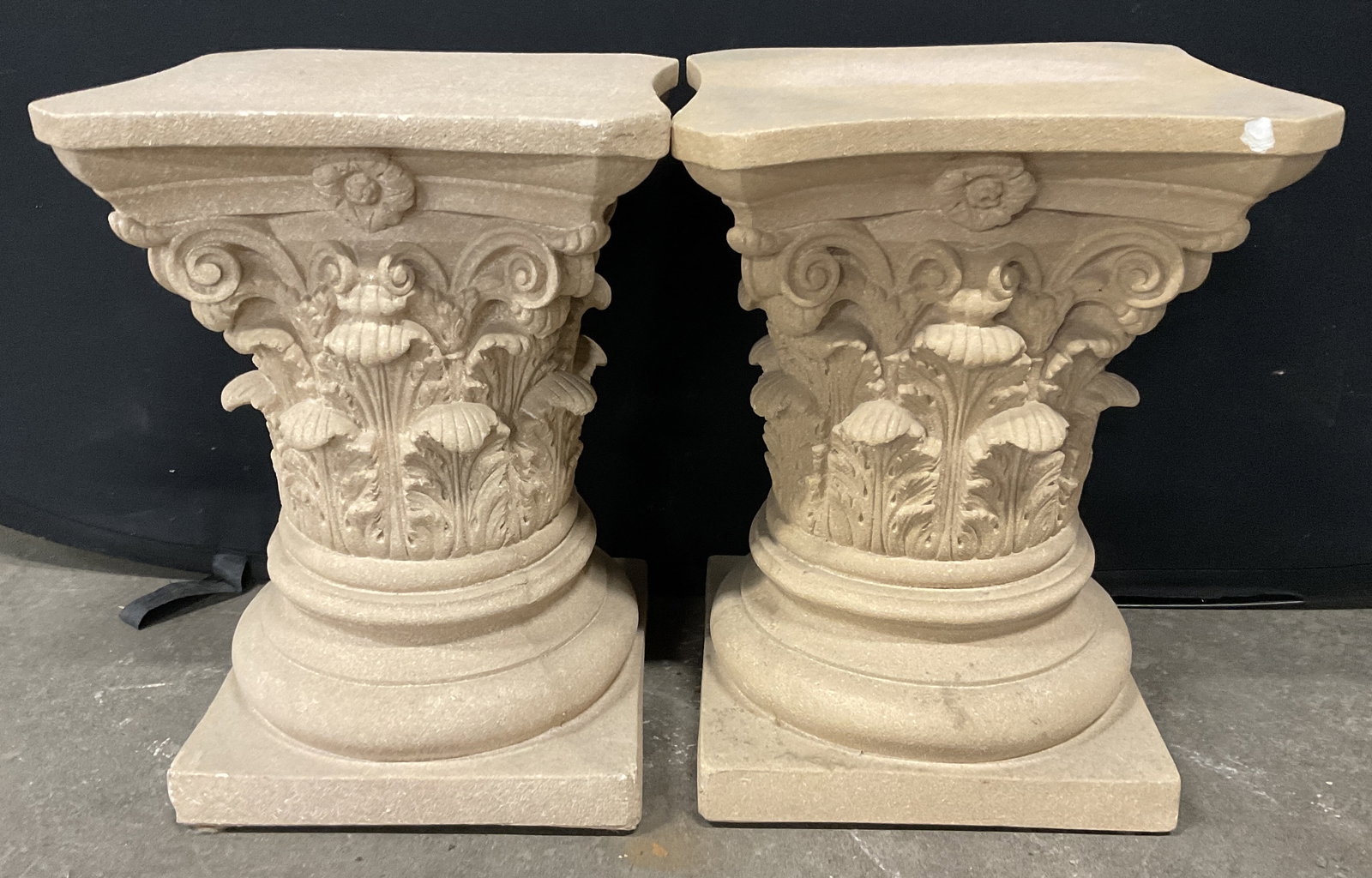 Pair Vintage Ceramic Plant Stands / Pedestals (1 of 10)
