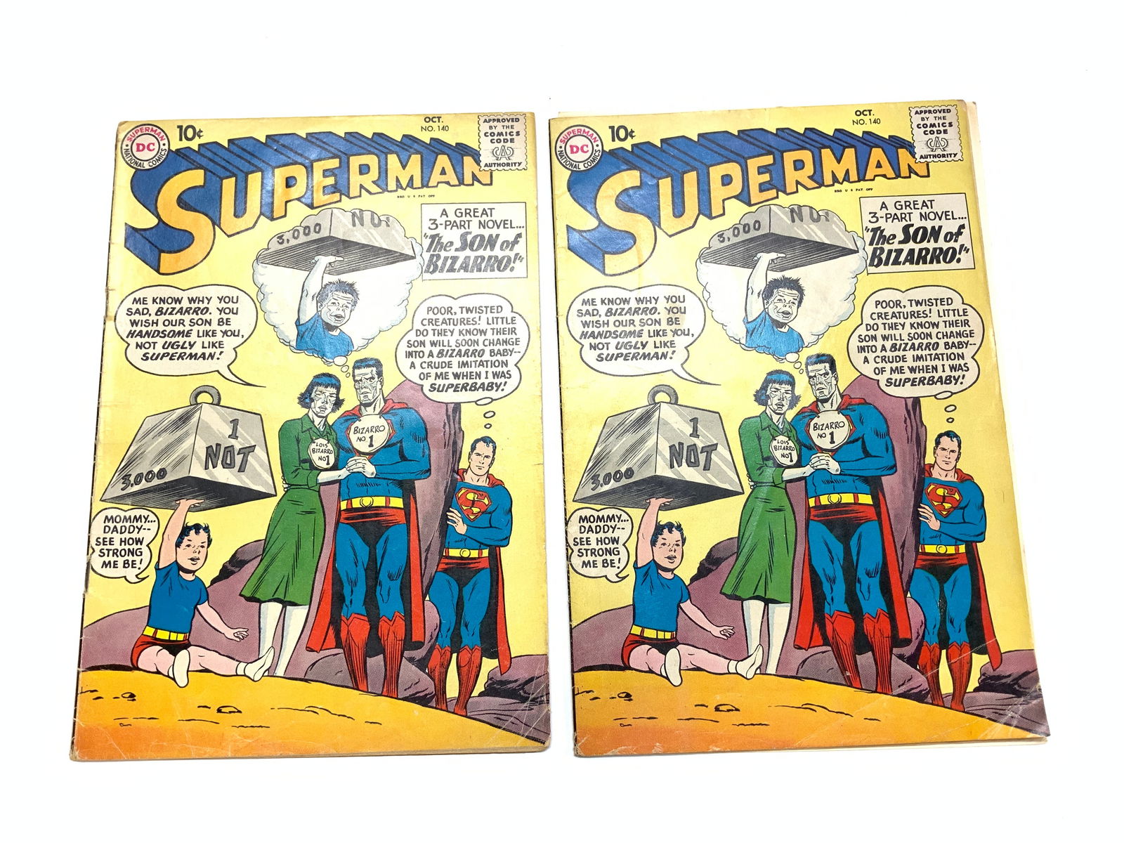 2 Collectible DC Superman Comic, Oct 1960, #140 (1 of 7)