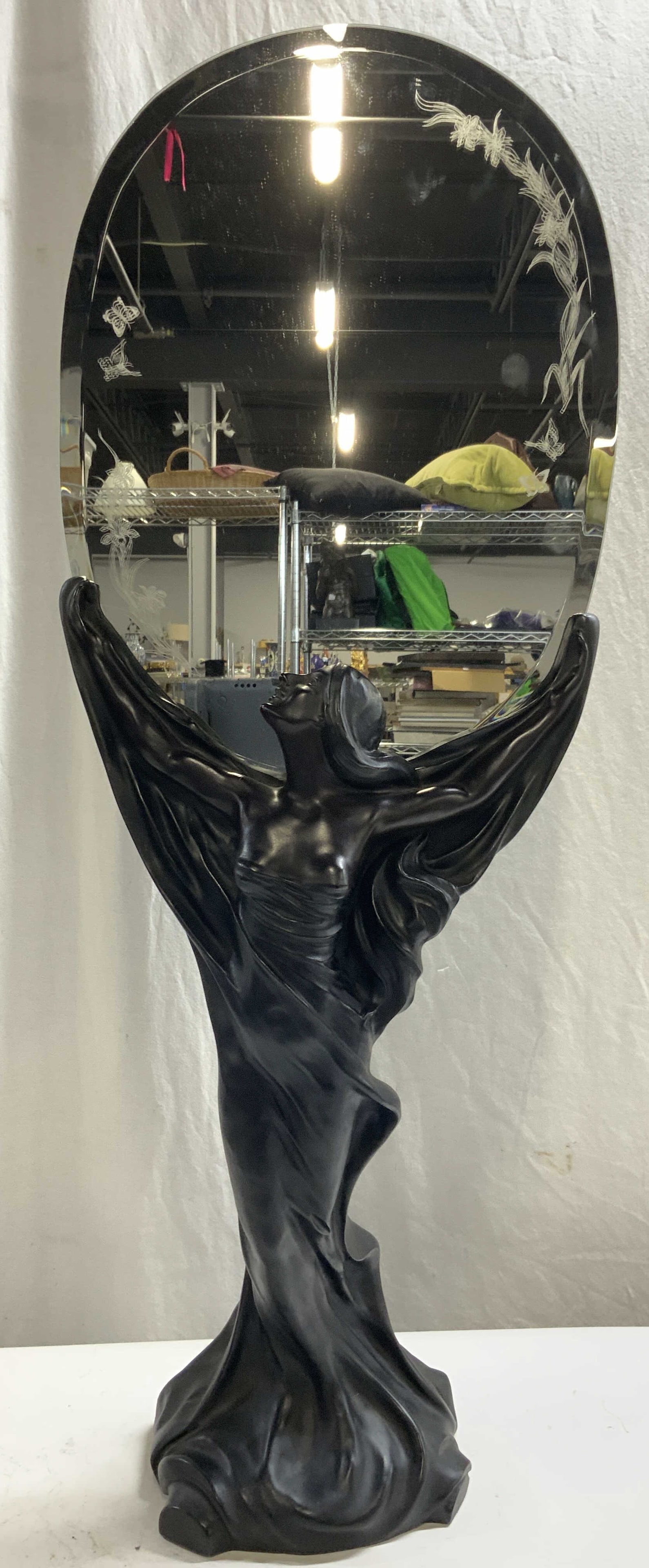 Female Figural Composite Beveled Mirror (1 of 10)