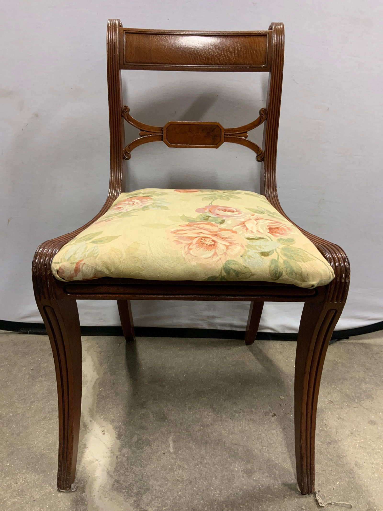 Vintage Regency Style Wooden Side Chair (1 of 10)
