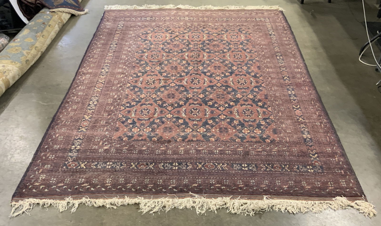 Vintage Purple & Maroon Persian Medallion Rug (1 of 10)