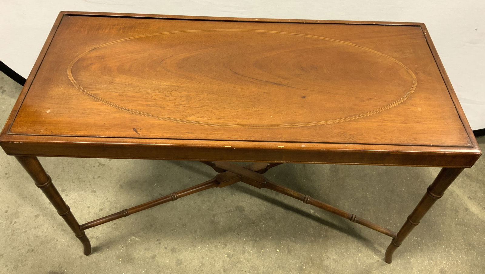 Vntg Inlaid Wooden Accent Table (1 of 8)