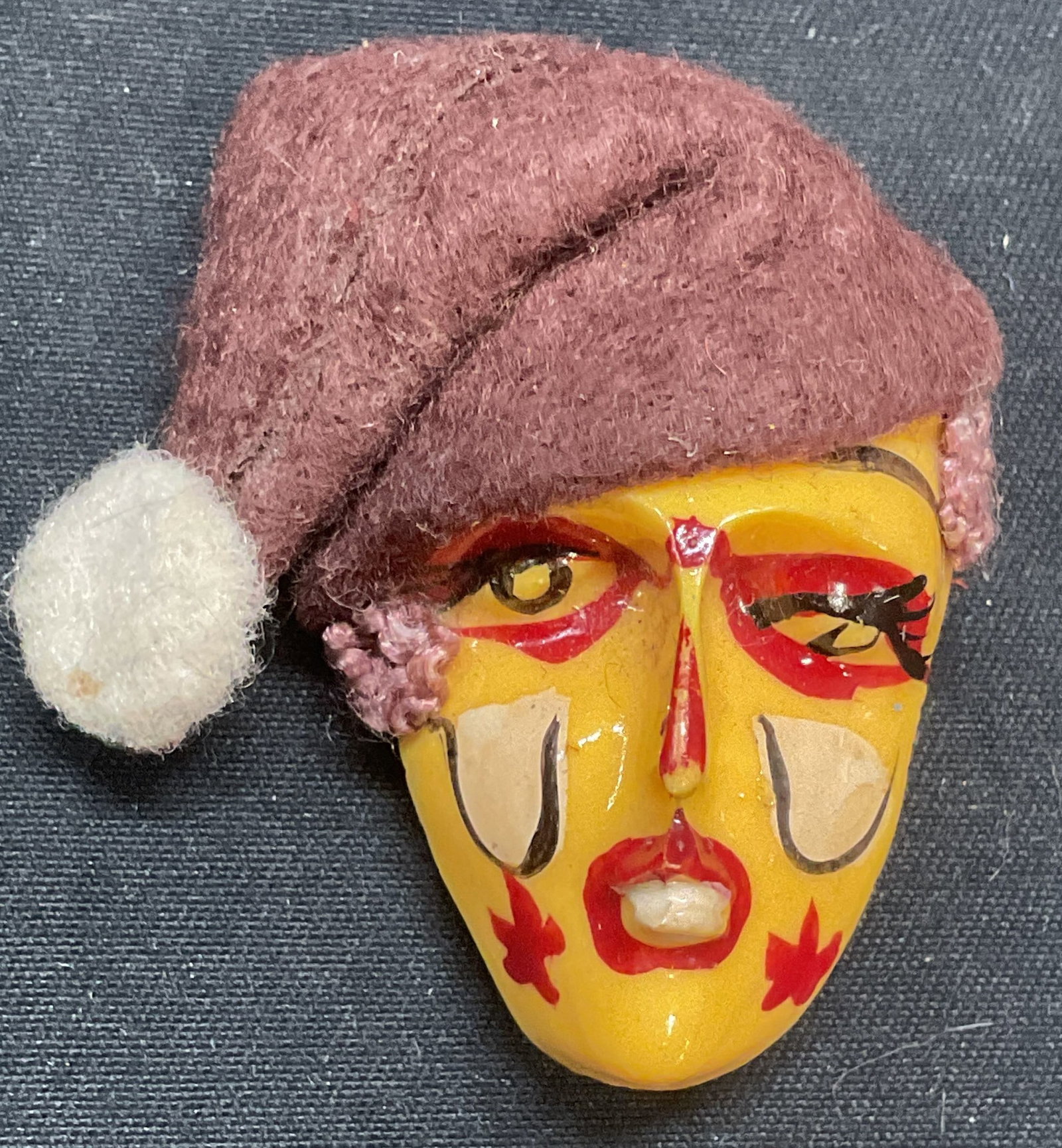 Handcrafted Figural Head Brooch (1 of 6)