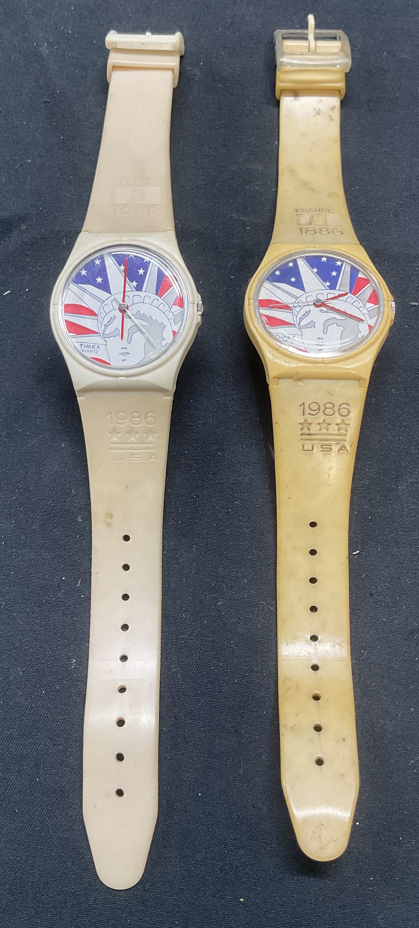 Pair 1986 Timex Statue of Liberty Watches (1 of 7)
