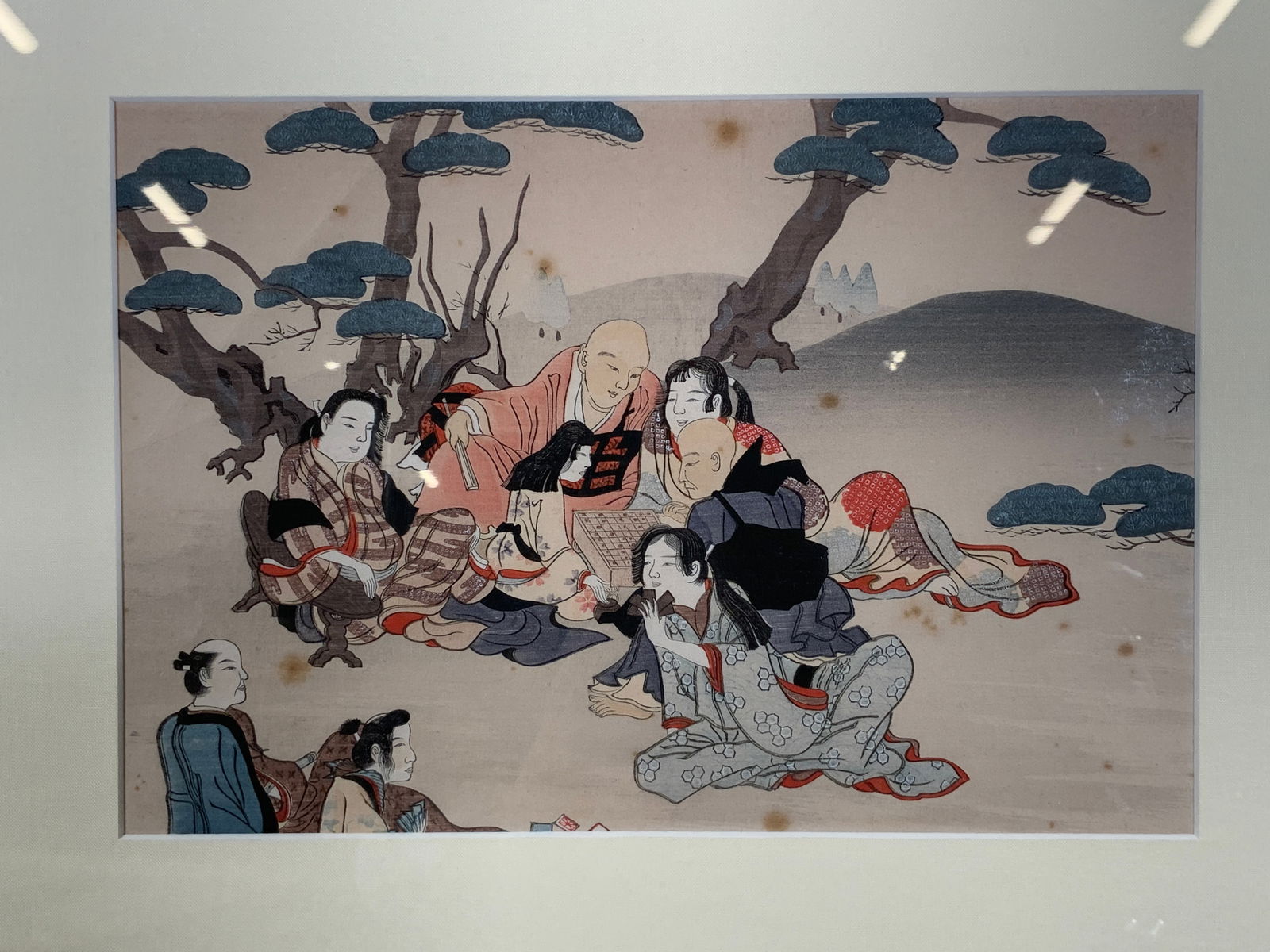 Asian Playing Cards in Nature Wood Block Print (1 of 10)