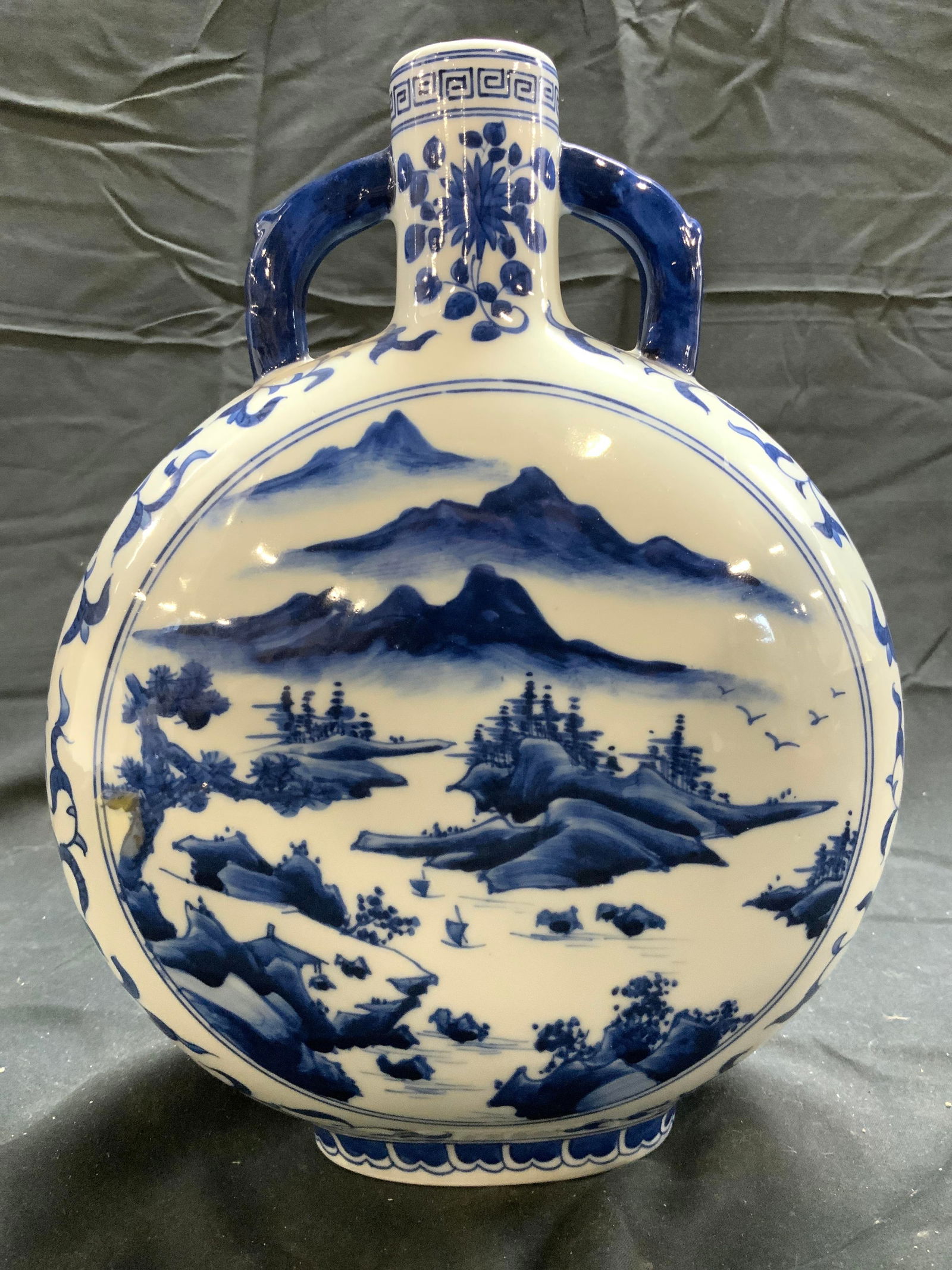 Signed Vintage Asian Chinoiserie Gourd Vase (1 of 8)