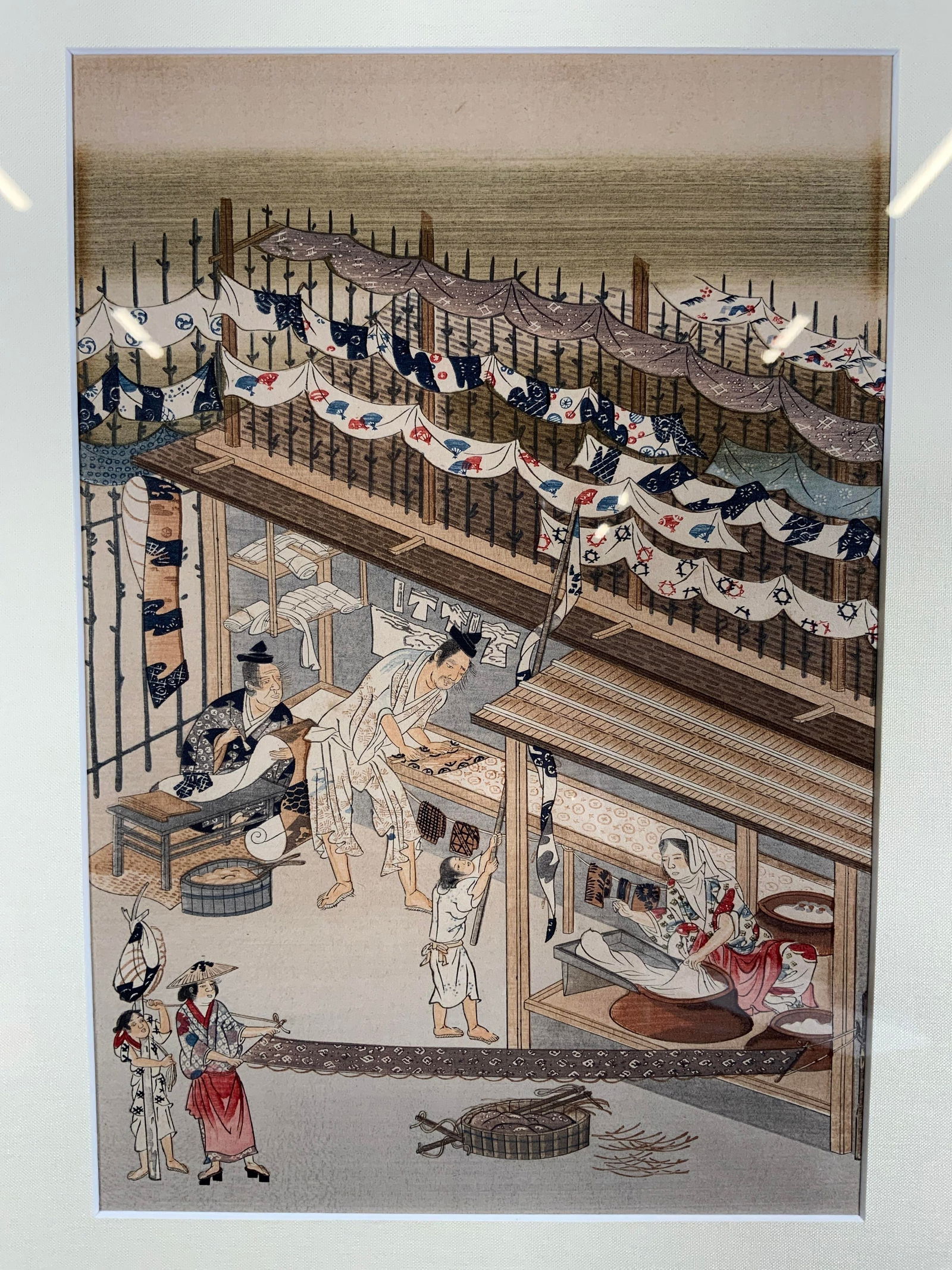 Artisans Work, Yoshinobu, Asian Woodblock Print (1 of 8)