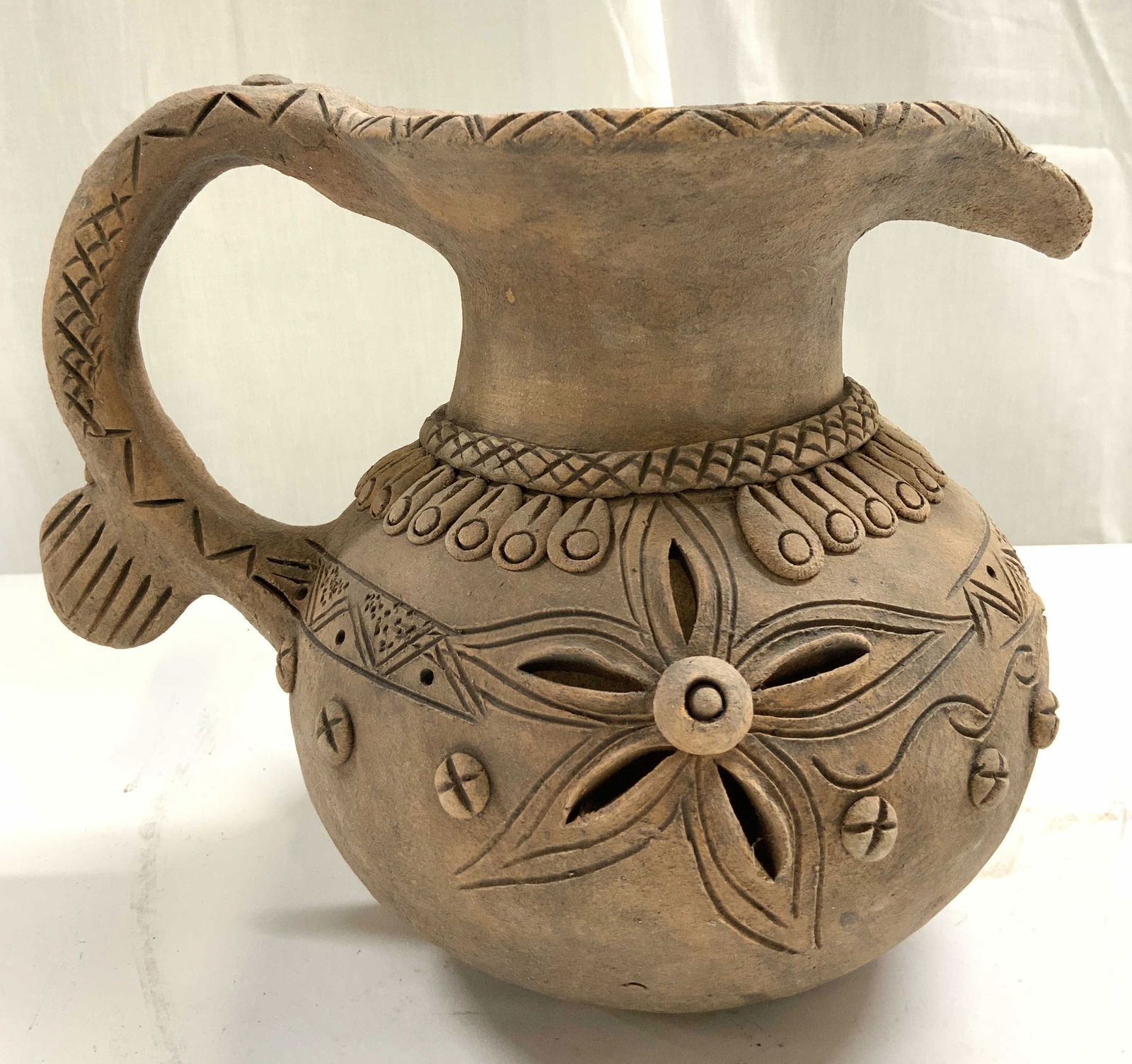 Hand Crafted Ceramic Pitcher Vessel (1 of 8)