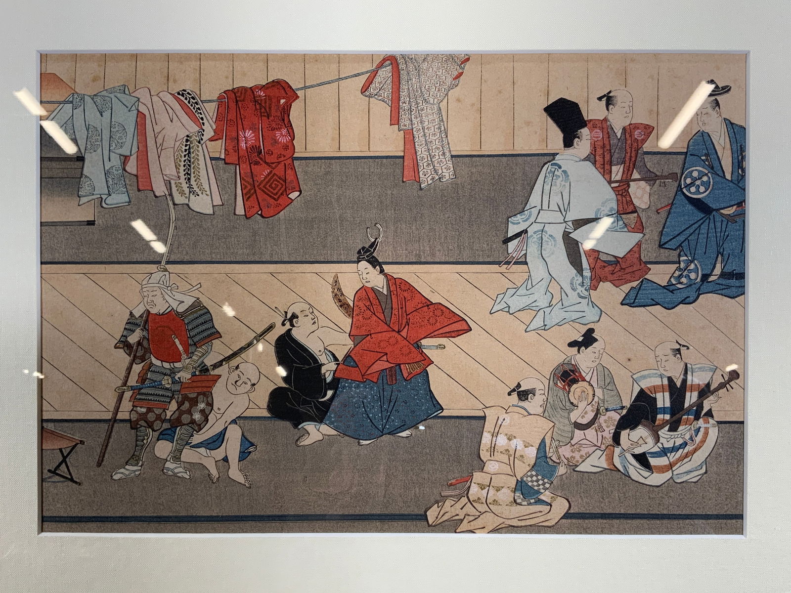 Vntg Framed Gasui-Sha Woodblock Print (1 of 10)