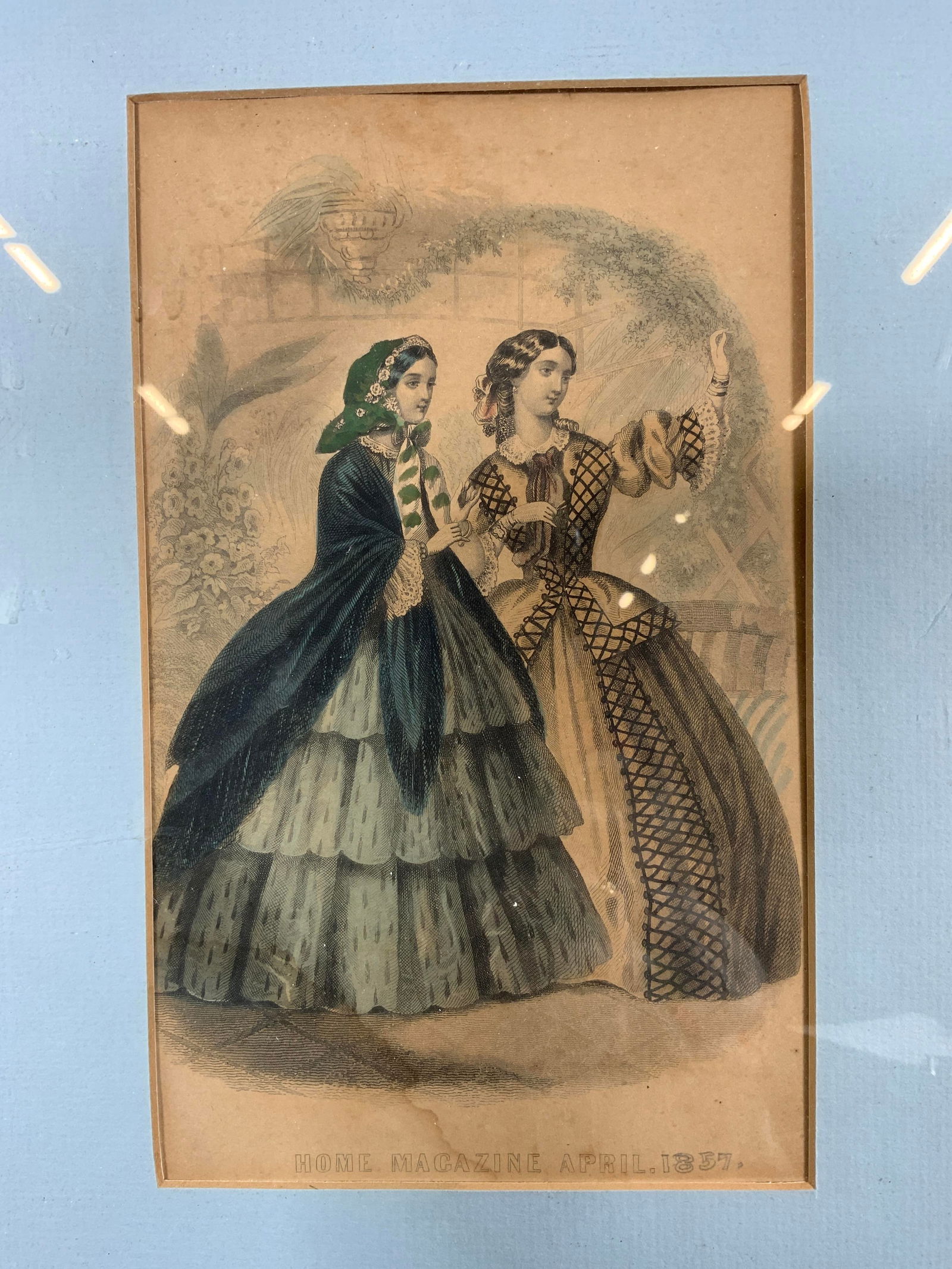 Antq Ladys Home Magazine Hand Colored Litho (1 of 9)