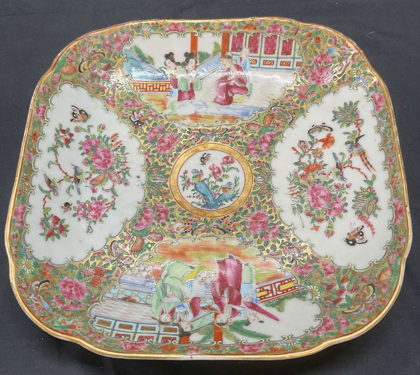 Antique Chinese Famille Rose Porcelain Plate (1 of 7)