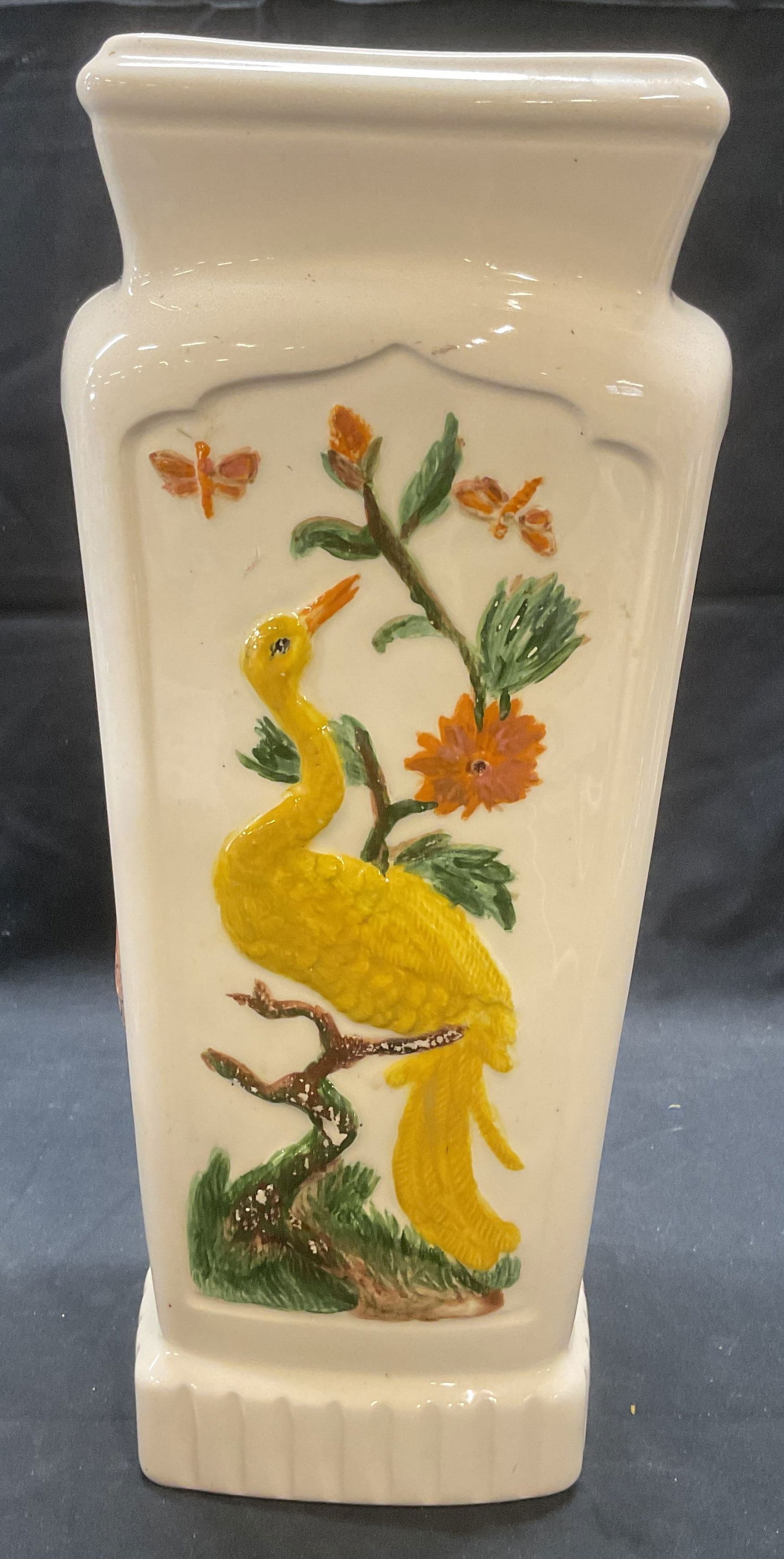 Signed PAT Vintage Ceramic Bird Vase 1977 (1 of 6)