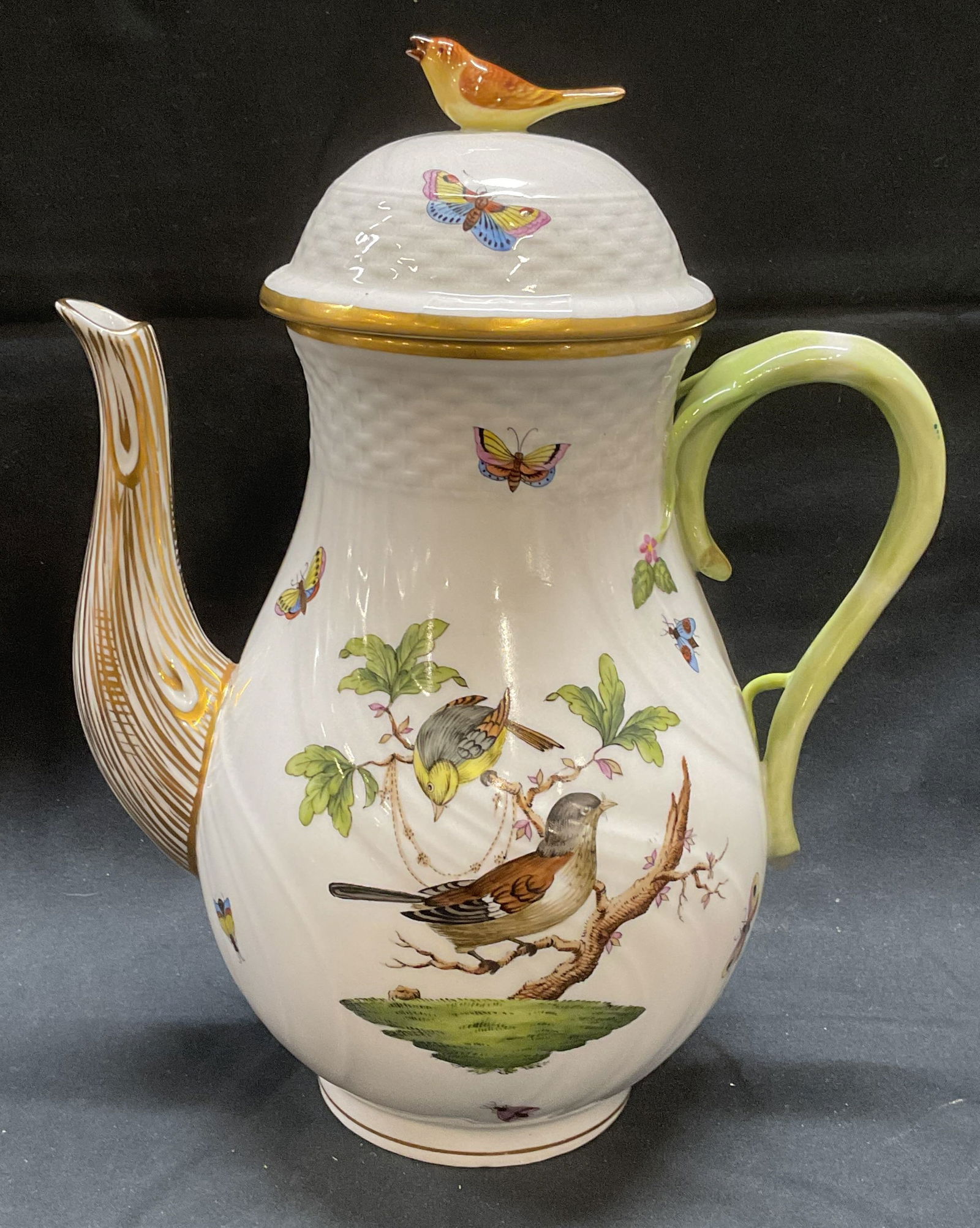 Herend Rothschild Porcelain Coffee Pot, Hungary (1 of 6)
