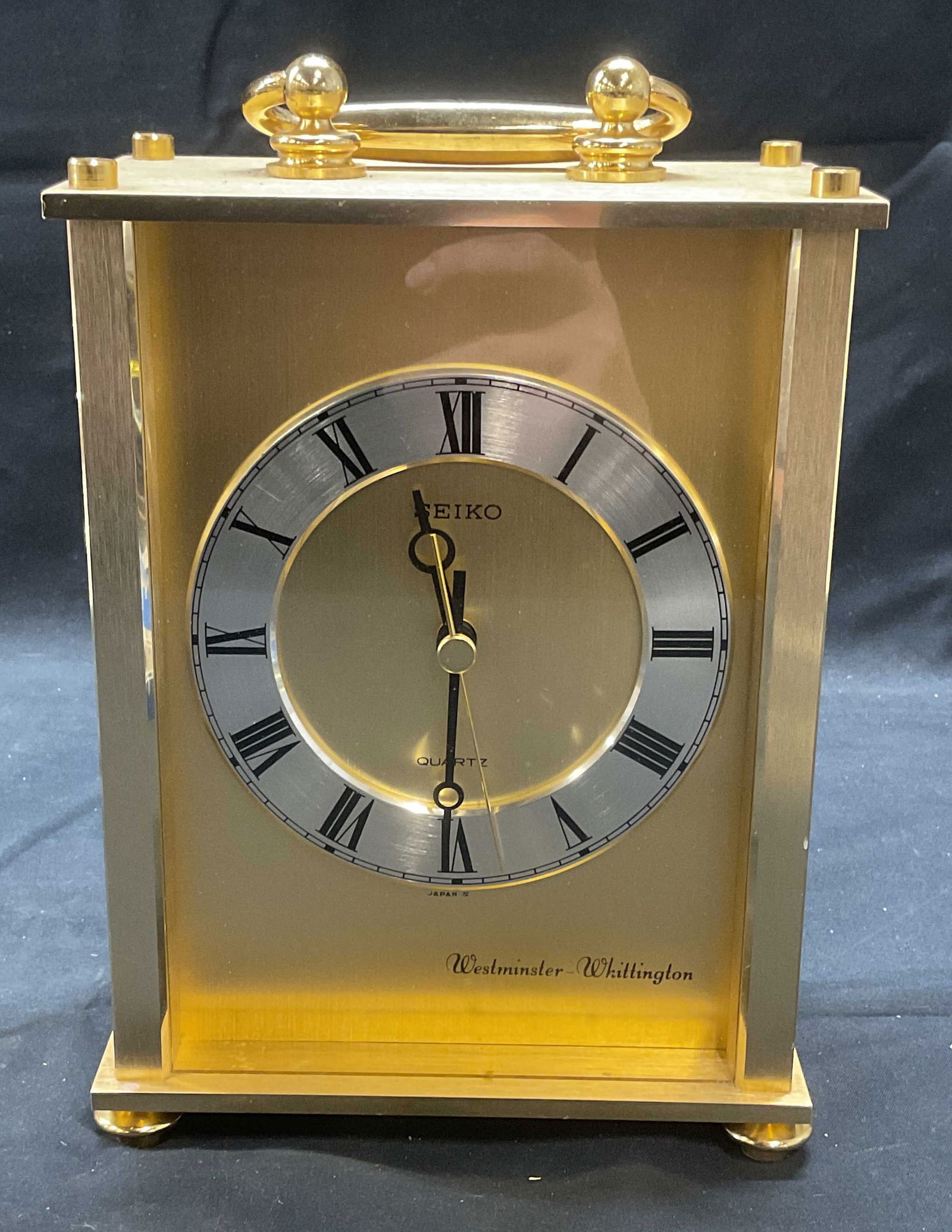 Seiko Westminster Whittington Gold Tn Clock (1 of 7)