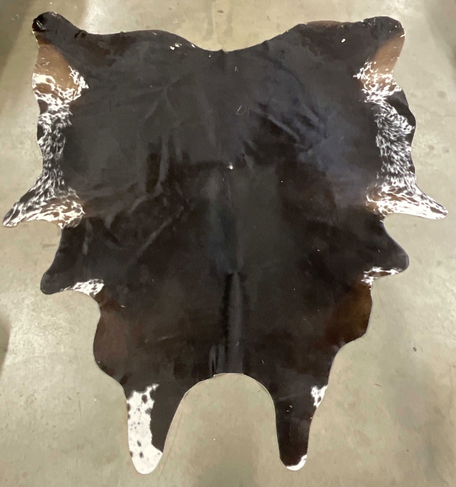 Brown & White Cowhide Rug (1 of 8)