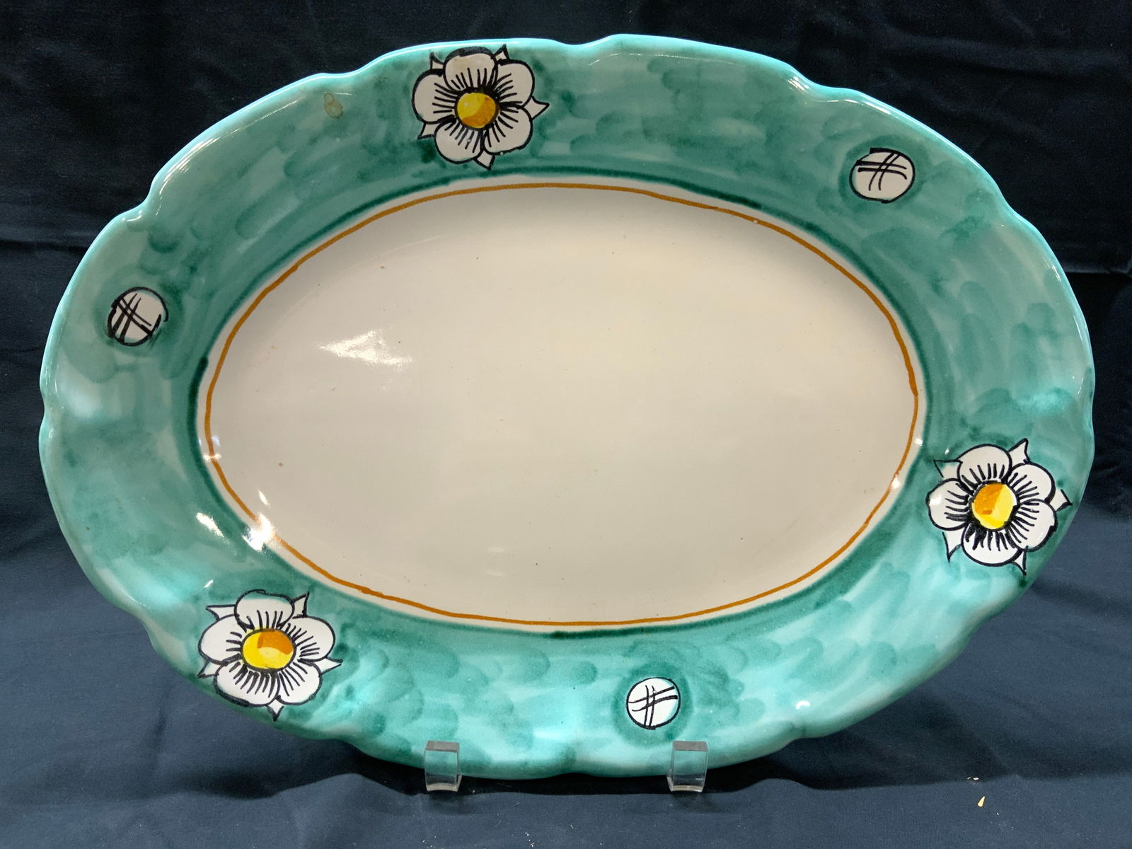 VIETRI Hand Painted Ceramic Serv Plate ITALY (1 of 8)