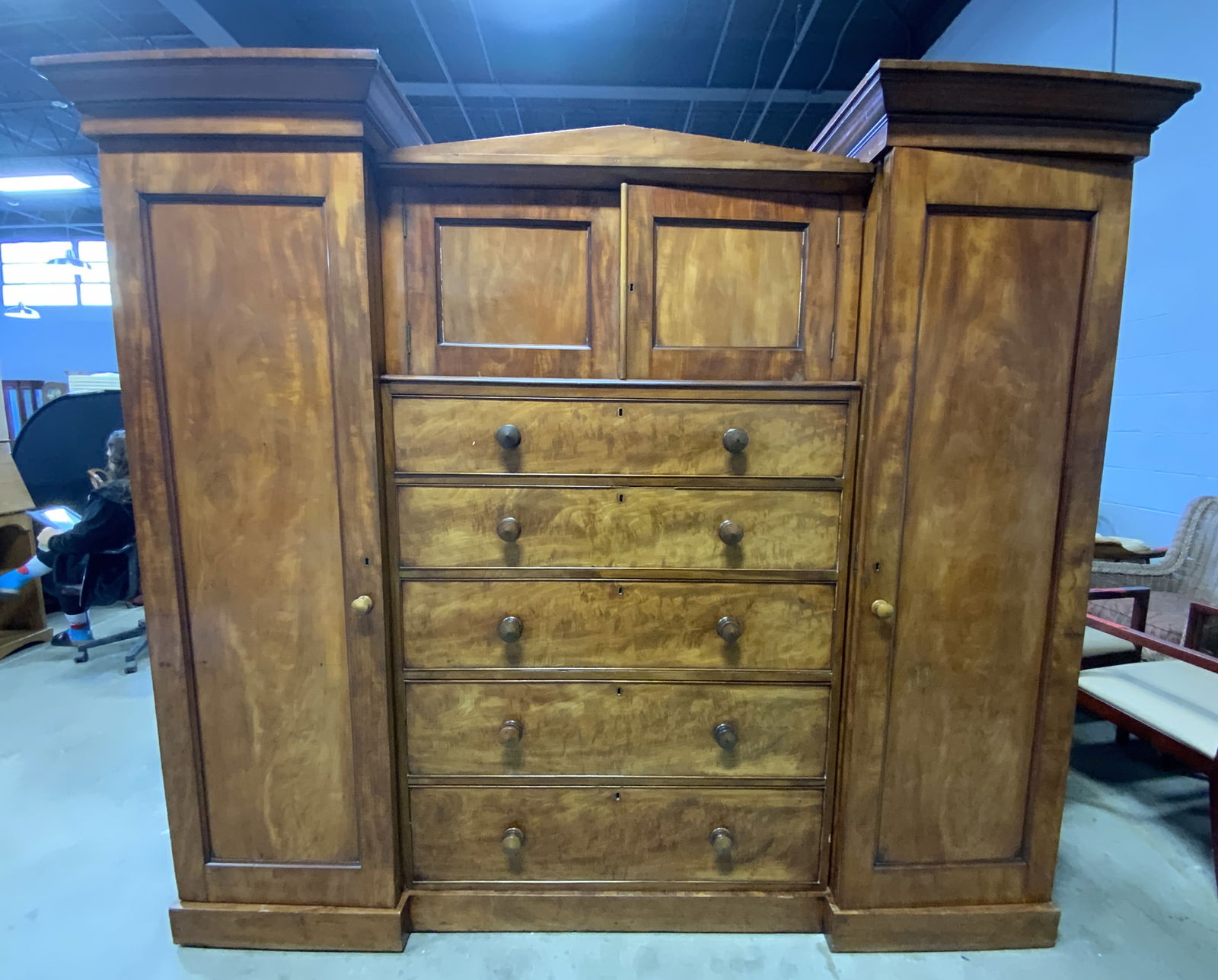 JOLLY & SON Vintage Wooden Wardrobe XL (1 of 9)