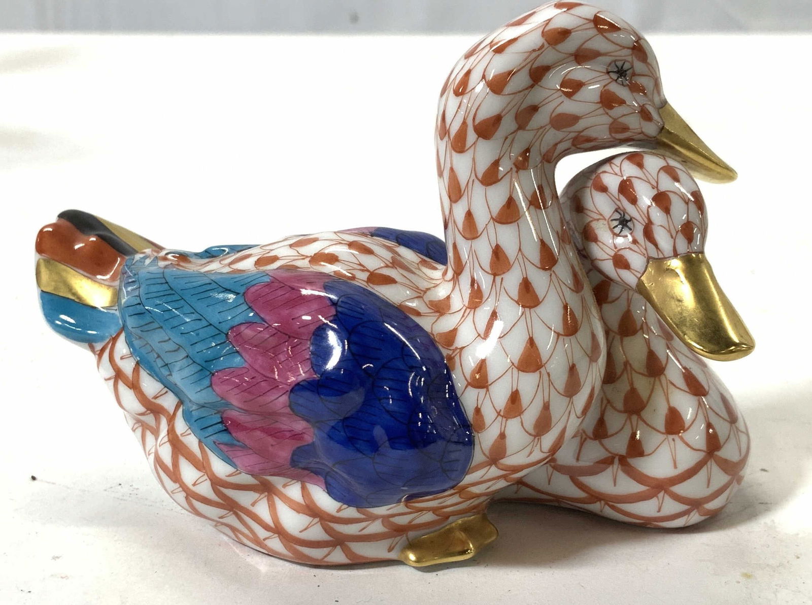 Herend Hungary Porcelain Ducks Figural (1 of 6)