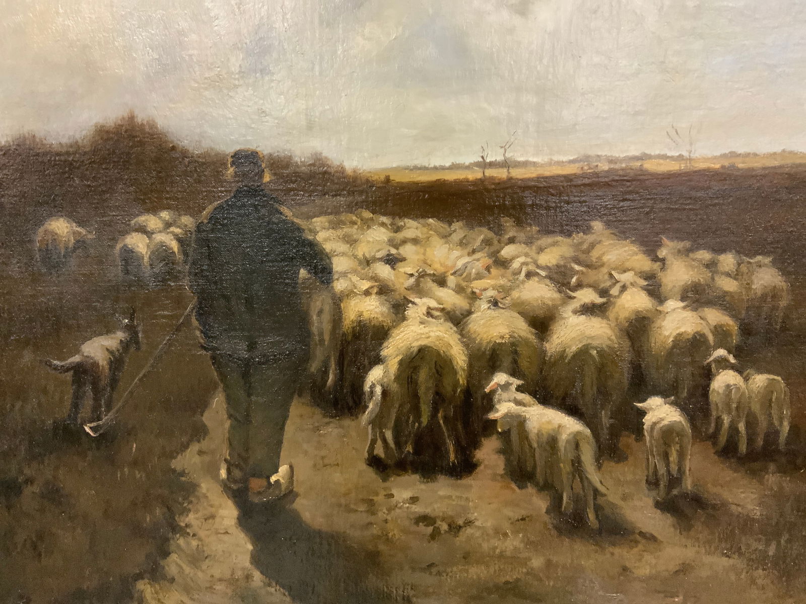 Shepherds Morning Walk Framed Oil Painting (1 of 10)