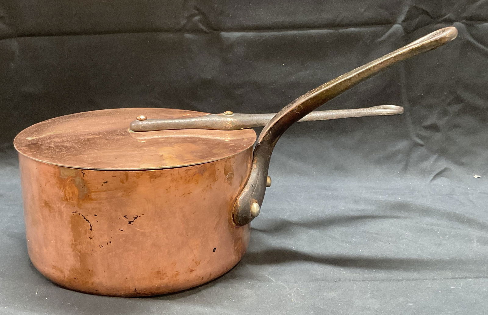 Vntg E Dehillerin Paris Copper Pot with Lid France (1 of 7)