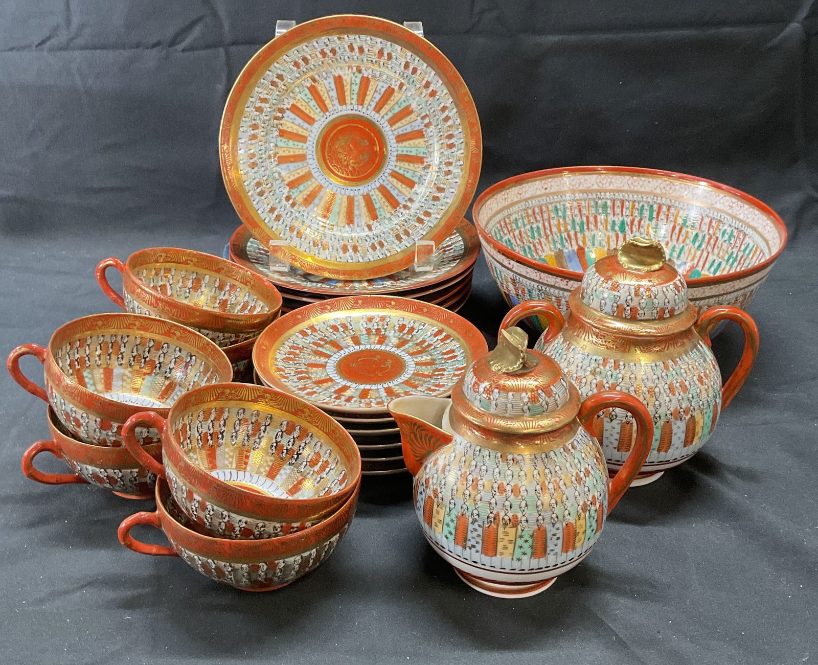 21 Vntg Nippon 1000 Faces Porcelain Tableware (1 of 14)