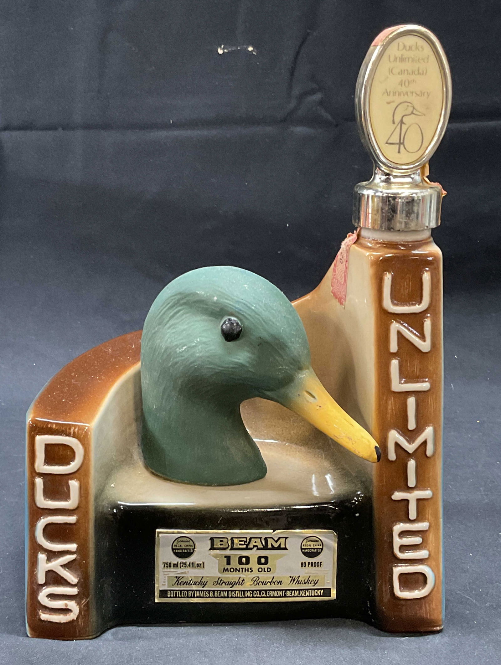 1978 Jim Beam Ducks Unlimited Ceramic Decanter (1 of 6)