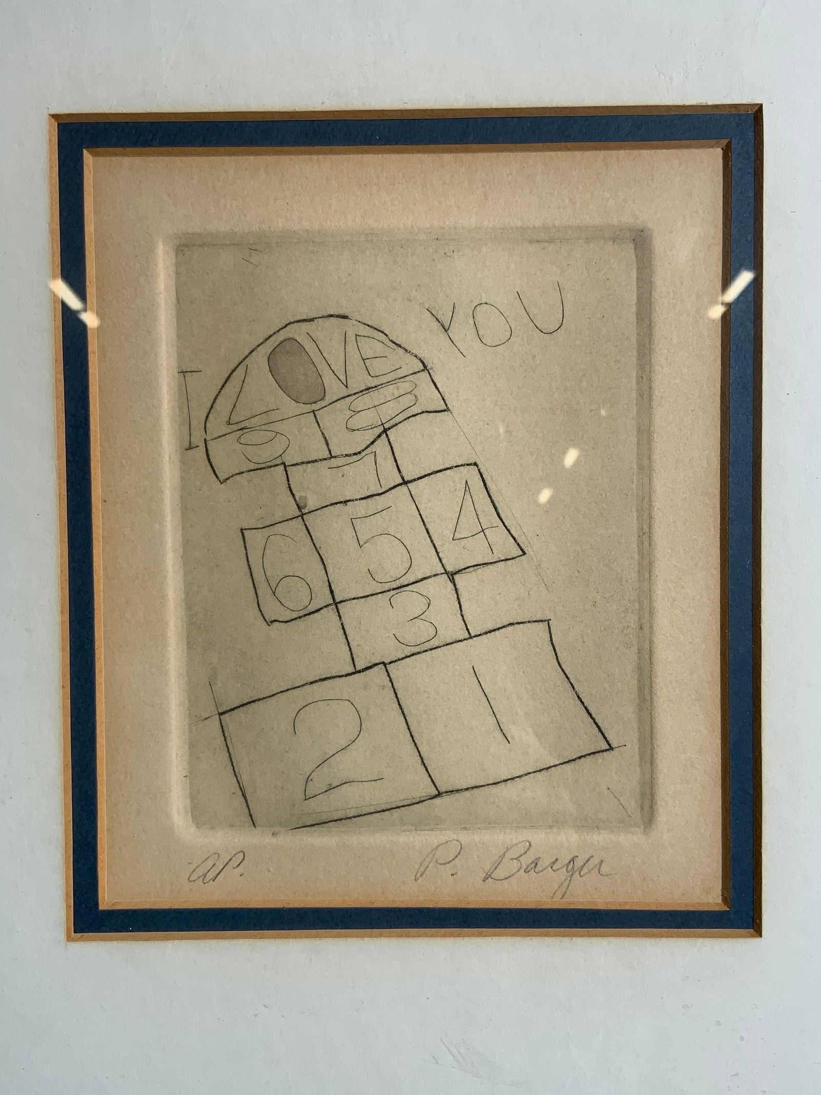 Signed Peter Barger Hopscotch A.P. Lithograph (1 of 7)