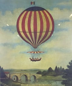 Count Passage Over Piedmont Framed Lithograph