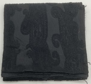 Black Woven Textured Pattern Scarf