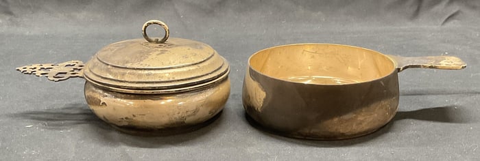Lot 2 Tiffany Makers Sterling Silver Porringer +