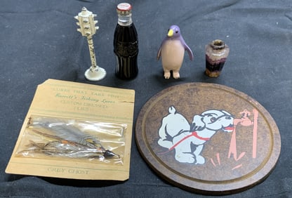 Lot 6 Assorted Tabletop Accessories & Mor