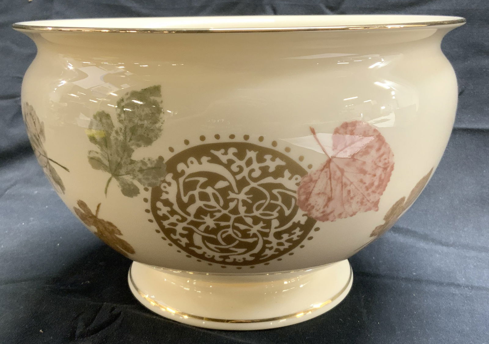 LENOX BURN LEAVES BOWL Porcelain Vessel (1 of 8)