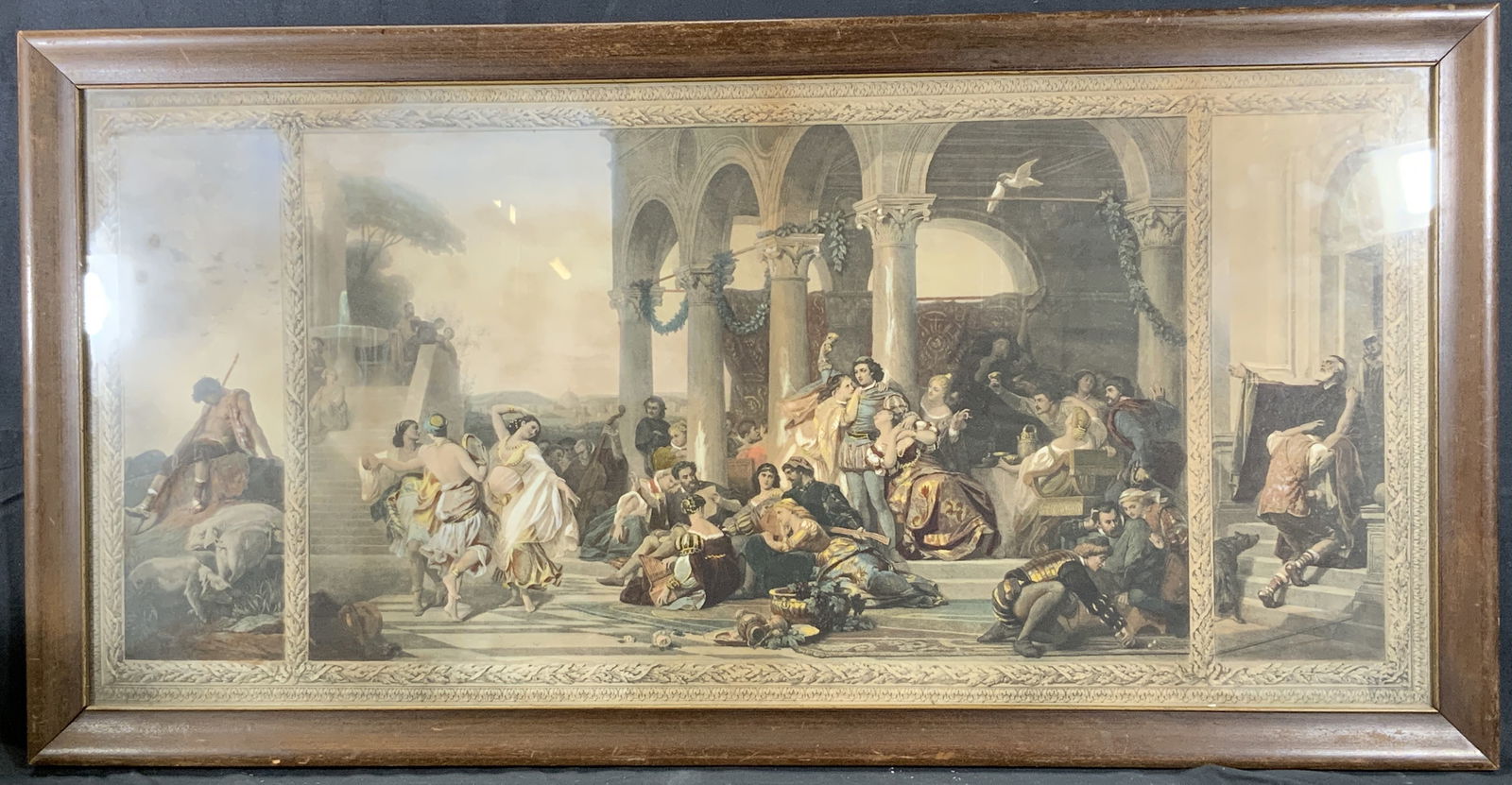 19th C. Prodigal Son Hand Colored Engraving (1 of 11)