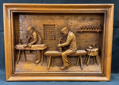 Vintage C. A. Morand Workshop Wood Carving
