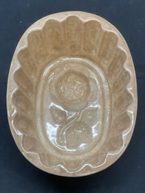 Vintage Ceramic Food Mold Bowl, Flower