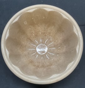 Vintage Ceramic Food Mold Bowl, Scalloped