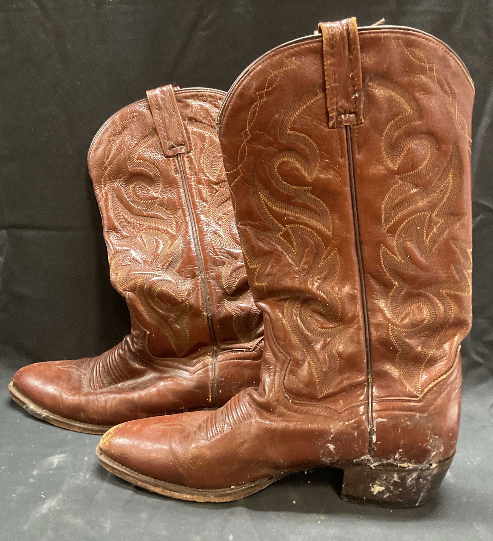 Dan Post Brown Leather Cowboy Boots (1 of 8)