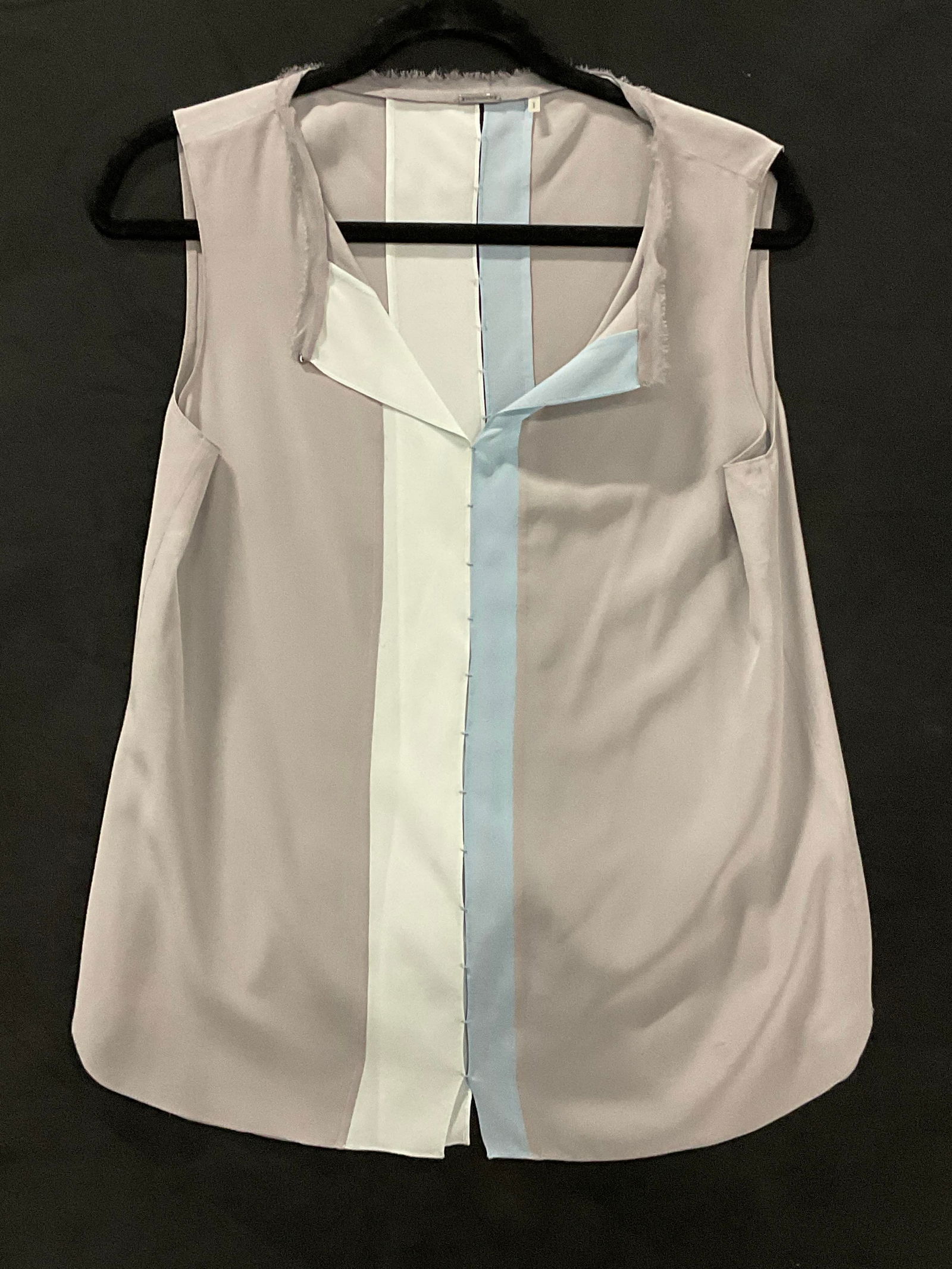 ELIE TAHARI Sleeveless Multicolor Silk Blouse (1 of 7)