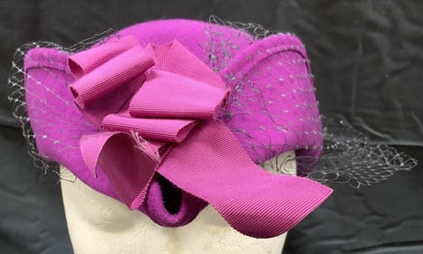 DOESKIN Purple Wool Brimmed Hat USA