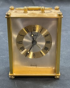 Linden Gold Tone Carriage Clock